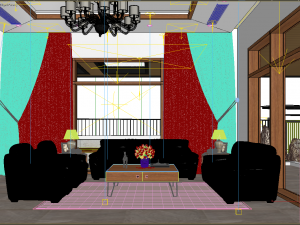 livingroom tropical 3D 模型