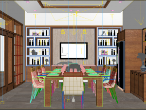 livingroom tropical 3D 模型