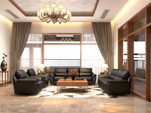 livingroom tropical 3D 模型