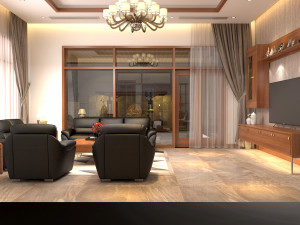 livingroom tropical 3D 模型