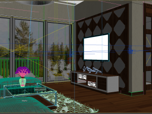 villa livingroom tradition 3D मॉडल