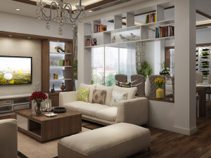 villa livingroom tropical 3D मॉडल