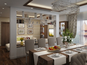 villa livingroom tropical 3D मॉडल