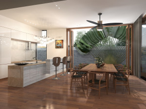 villa livingroom tropical 3D मॉडल