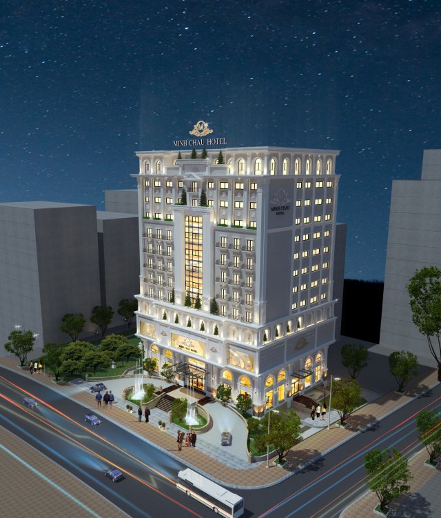 Classical hotel luxury Modello 3D .c4d .max .obj .3ds .fbx .stl .blend 