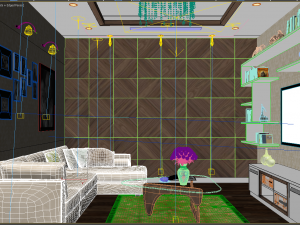 common room villa 3D मॉडल