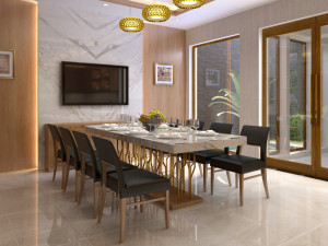 diningroom villa 3D मॉडल
