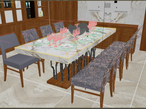 diningroom villa 3D Модель