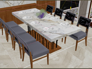 diningroom villa 3D Модель
