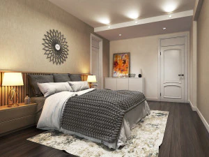 apartment bedroom modern 3D Model