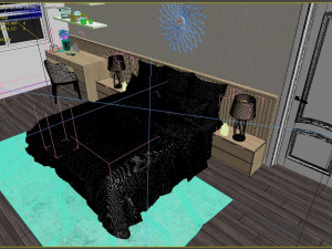 apartment bedroom modern 3D Model