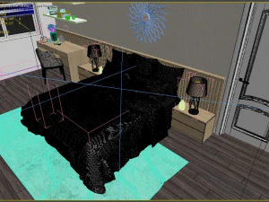 apartment bedroom modern 3D Model