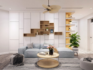 3d apartment livingroom modern 3D मॉडल
