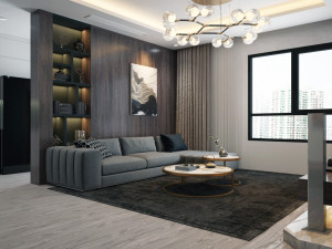 3d apartment livingroom modern Model 3D