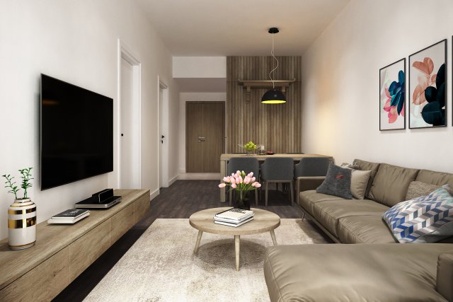 apartment livingroom simple 3D Model .c4d .max .obj .3ds .fbx .stl .blend 
