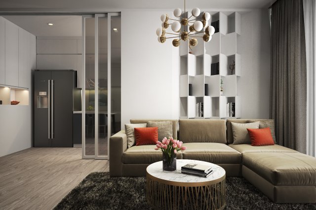 apartment livingroom modern 3Dモデル .c4d .max .obj .3ds .fbx .stl .blend 