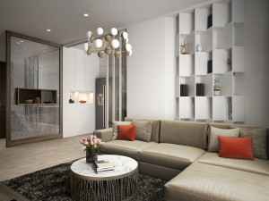 apartment livingroom modern 3Dモデル