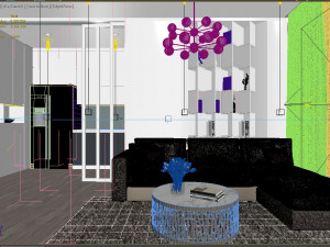apartment livingroom modern 3Dモデル
