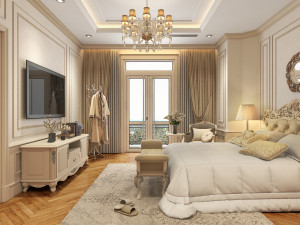 villa bedrom classical 3D-Modell