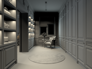 villa bedrom classical 3D-Modell