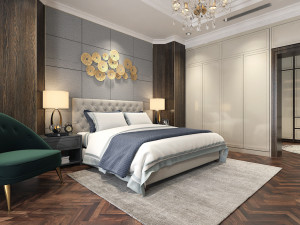 villa bedroom luxury 3D मॉडल