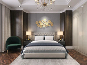 villa bedroom luxury 3D Model