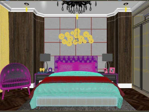 villa bedroom luxury 3D Model