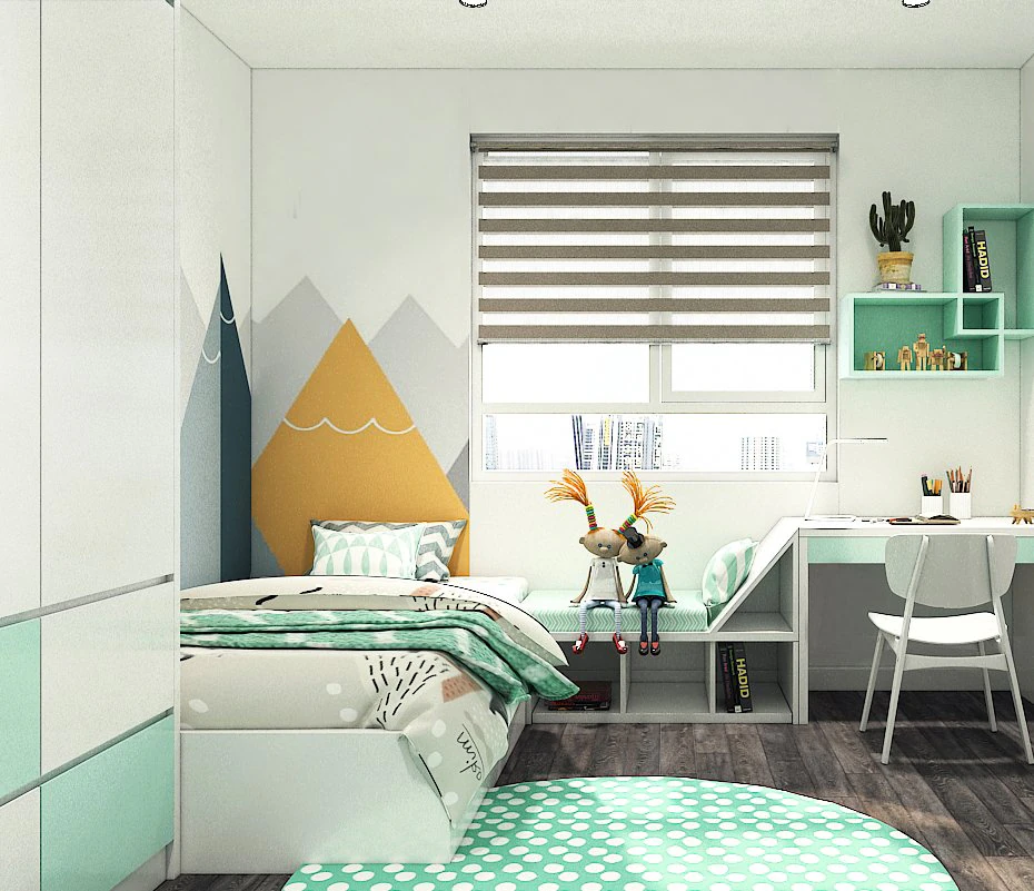kids bedroom 3D Model .c4d .max .obj .3ds .fbx .stl .blend