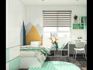 kids bedroom 3D मॉडल