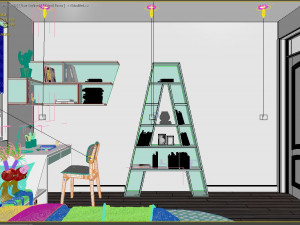 kids bedroom 3D Model