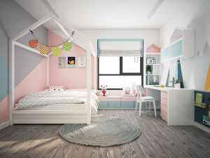 apartment kid bedroom modern 3D मॉडल
