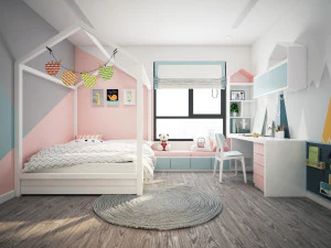 アパートの子供用寝室モダン 3Dモデル