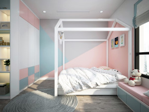 apartment kid bedroom modern 3D 모델