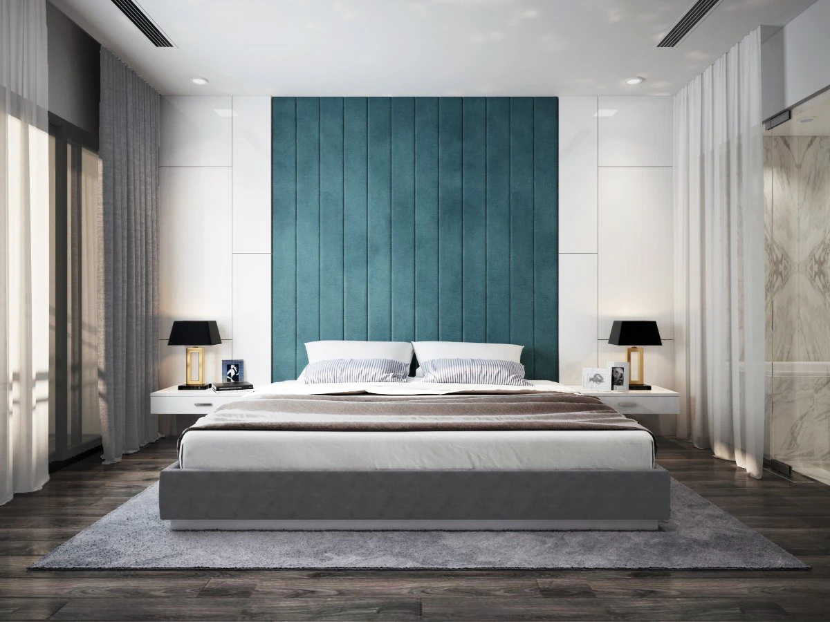 white bedroom and bathroom luxury 3D Model .c4d .max .obj .3ds .fbx .stl .blend 