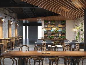 restaurant coffee tradition 3D Model