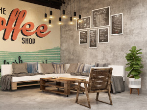restaurant coffee tradition 3D Model