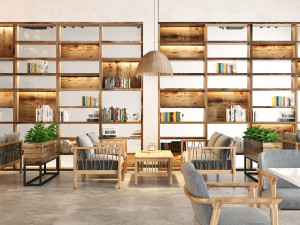 restaurant coffee tropical Model 3D
