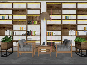 restaurant coffee tropical Model 3D