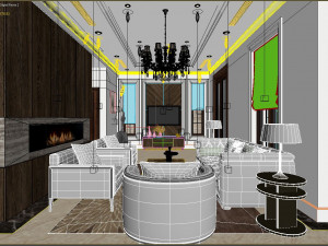 villa bedroom luxury 3D Модель