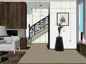 villa bedroom luxury 3D Модель
