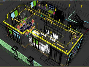 विला शयनकक्ष विलासिता 3D मॉडल