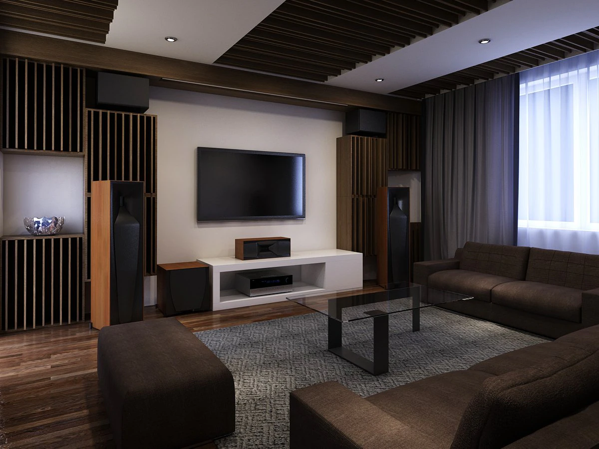 entertainment room modern 3D Model .c4d .max .obj .3ds .fbx .stl .blend