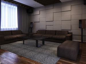 entertainment room modern 3D 모델
