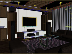 entertainment room modern 3D 모델