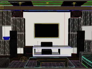 entertainment room modern 3D Model