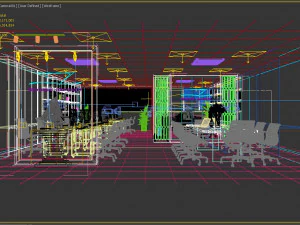 interni moderni per ufficio Modello 3D