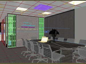 interni moderni per ufficio Modello 3D