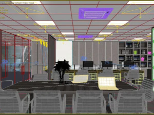 interni moderni per ufficio Modello 3D