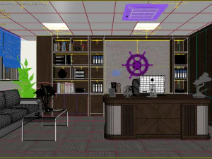 interni moderni per ufficio Modello 3D