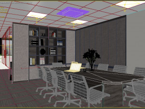 office modern interior Model 3D